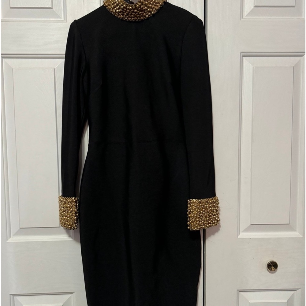 Long sleeve dress fashionova beaded $50